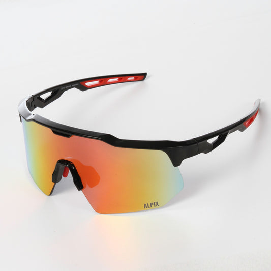 Productfoto alpix eyewear sportbril speedlens zwart/rood
